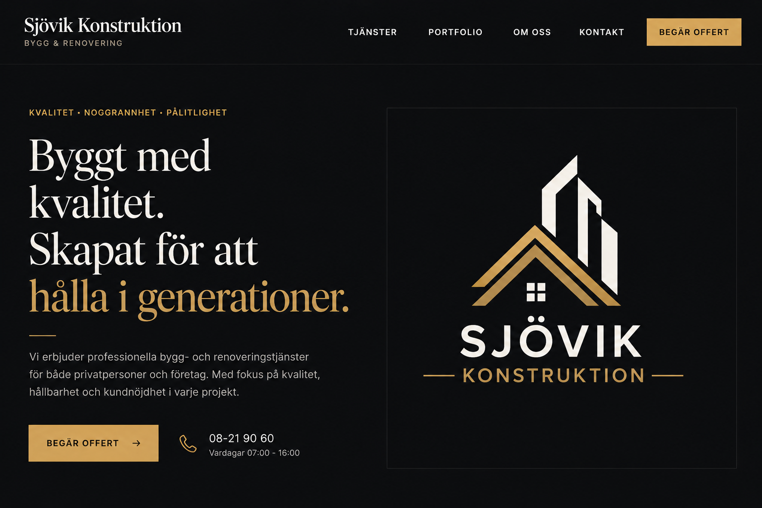 Sjövik Konstruktion